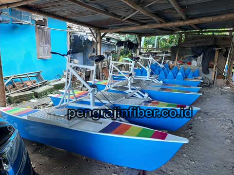 Pengrajin Sepeda Bebek Air Bulungan Andal Nyaman