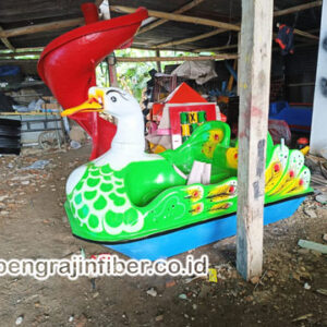 Sepeda Bebek Air Fiberglass Model Angsa Hijau Motif